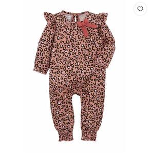 Mud Pie Baby Cotton Gauze Romper with Ruffles